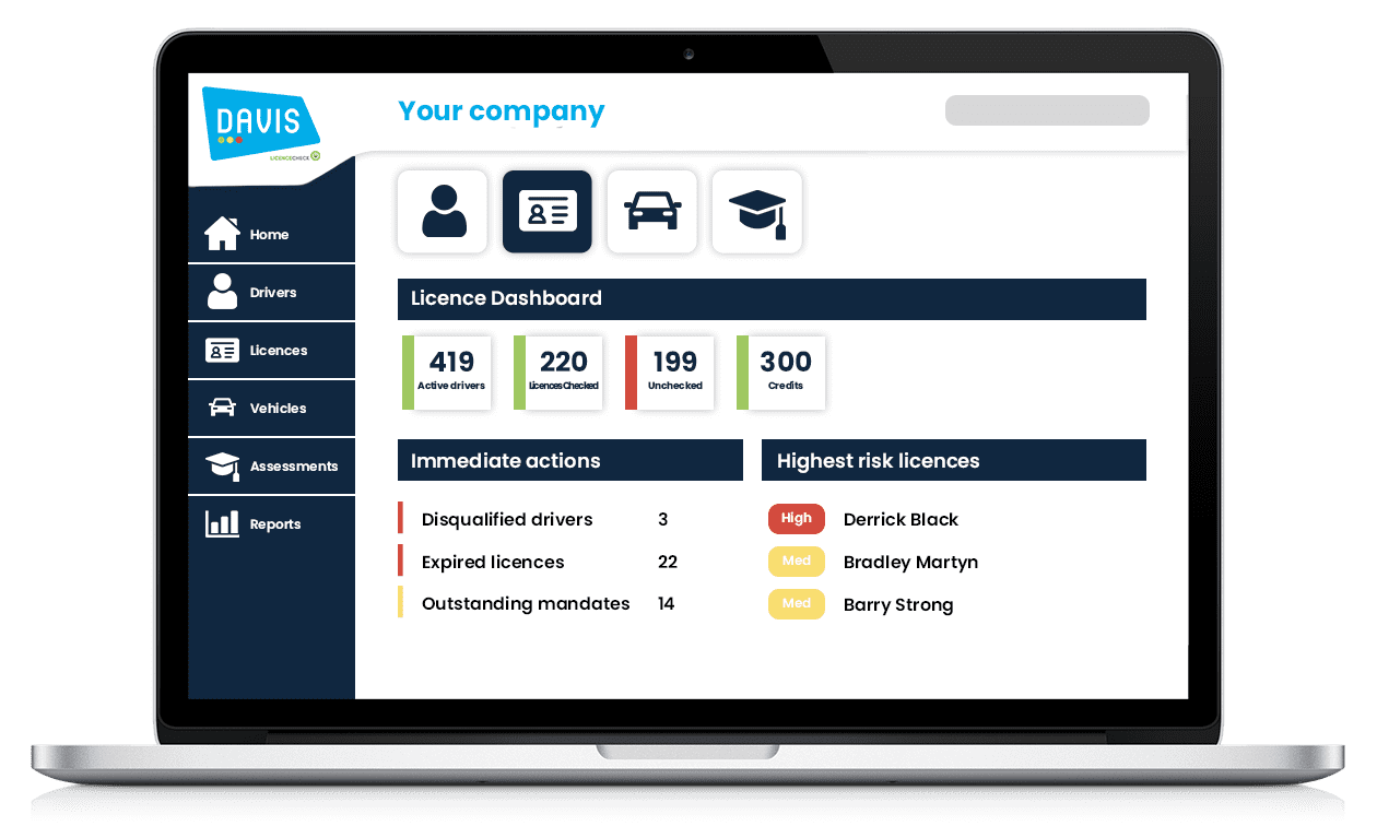 UK Employee Driving Licence Checking DAVIS